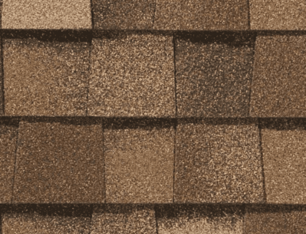 An example of dimensional roofing shingles